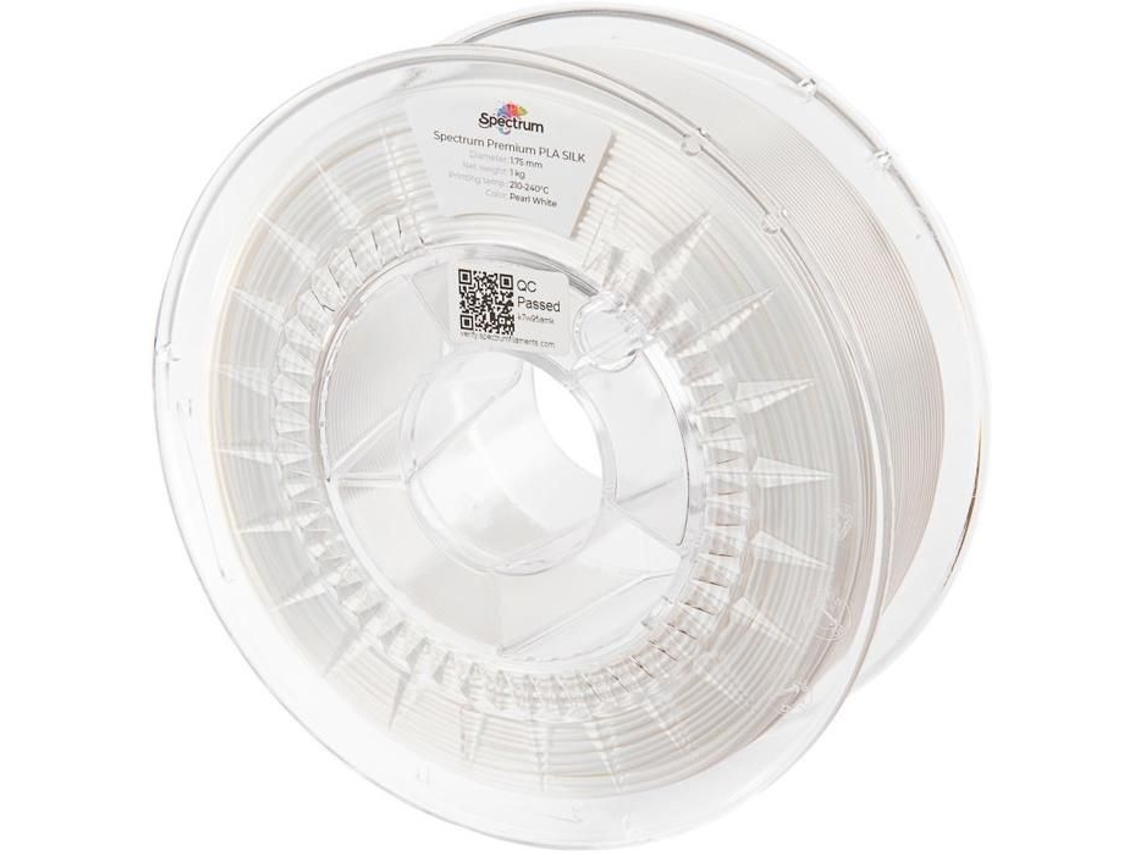 Filamento Pla Seda Spectrum 1.75mm Branco Pérola 1kg