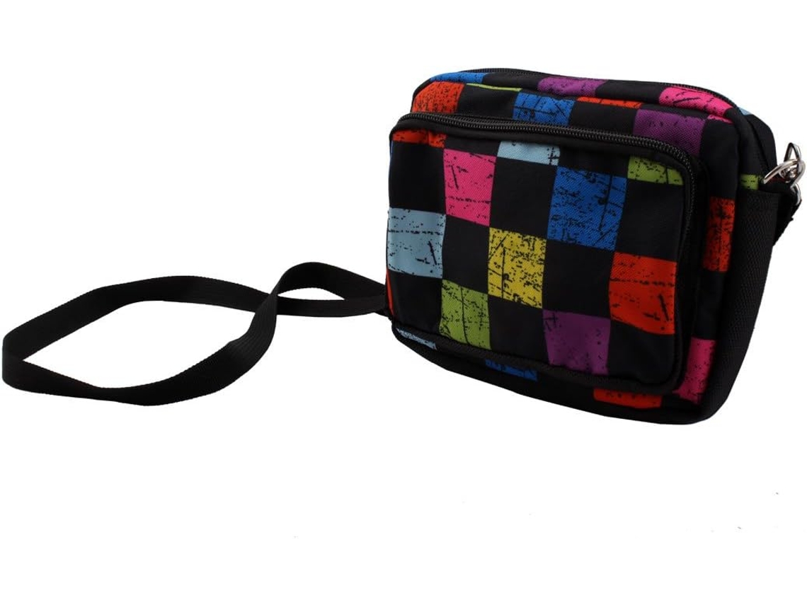 Bolsa CHABERLU de Lona com Fecho de Fivela Ajustável e Design Colorido