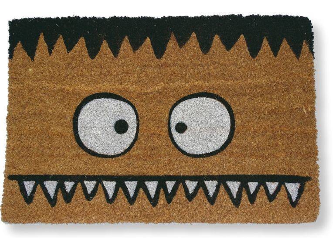 Tapete de Entrada KOKO DOORMATS Monstruo Franky (Castanho 60 x 40 x 1