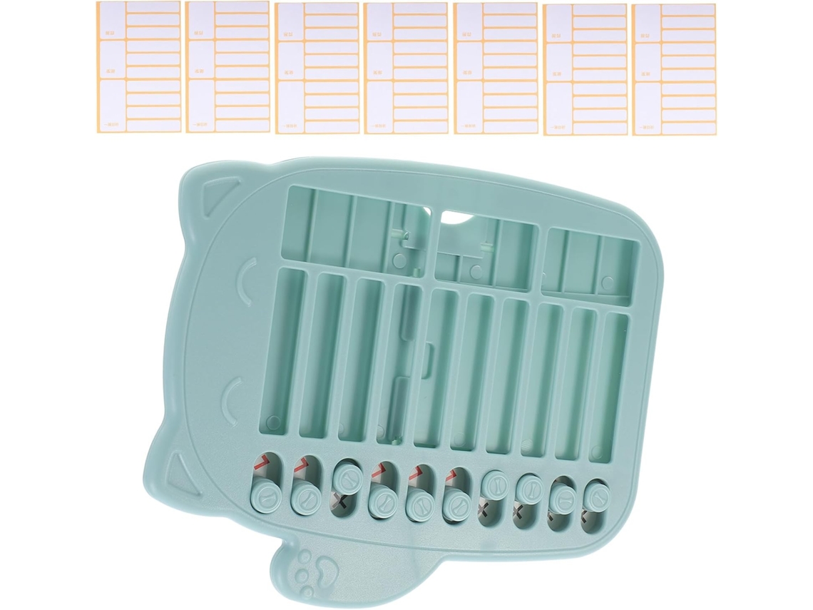 Quadro de Gestão de Tempo, Ferramenta Fácil de Usar, Azul, para Meninos e Meninas, Plástico e Papel, Planejamento