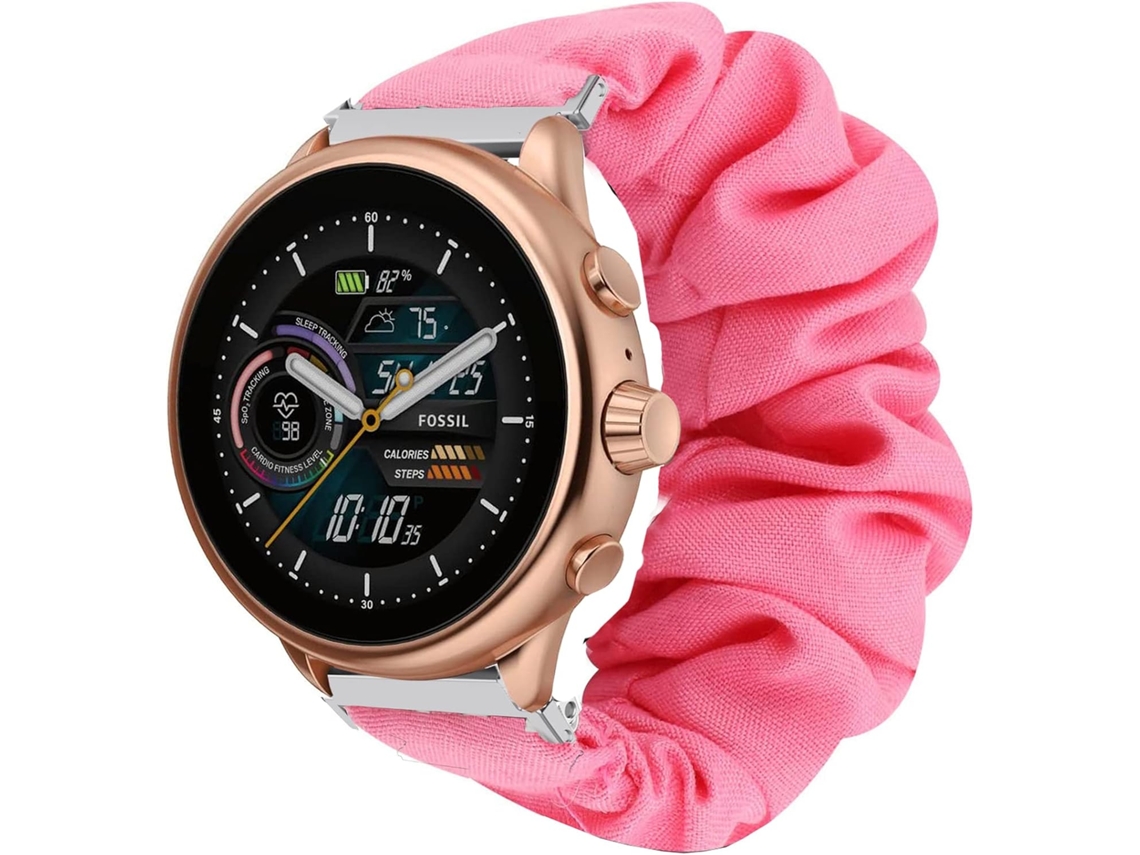 Compatível Com A Pulseira Fossil Gen 6 Wellness, Elástica De Tecido,