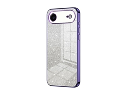 Capa Para Iphone Air - Glitter Degradê - Acabamento Eletroplaqueado