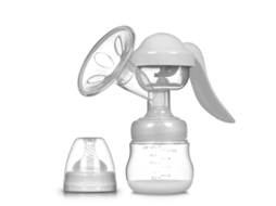 Bomba manual de silicone BRILVIBERA com sucção ajustável, branca
