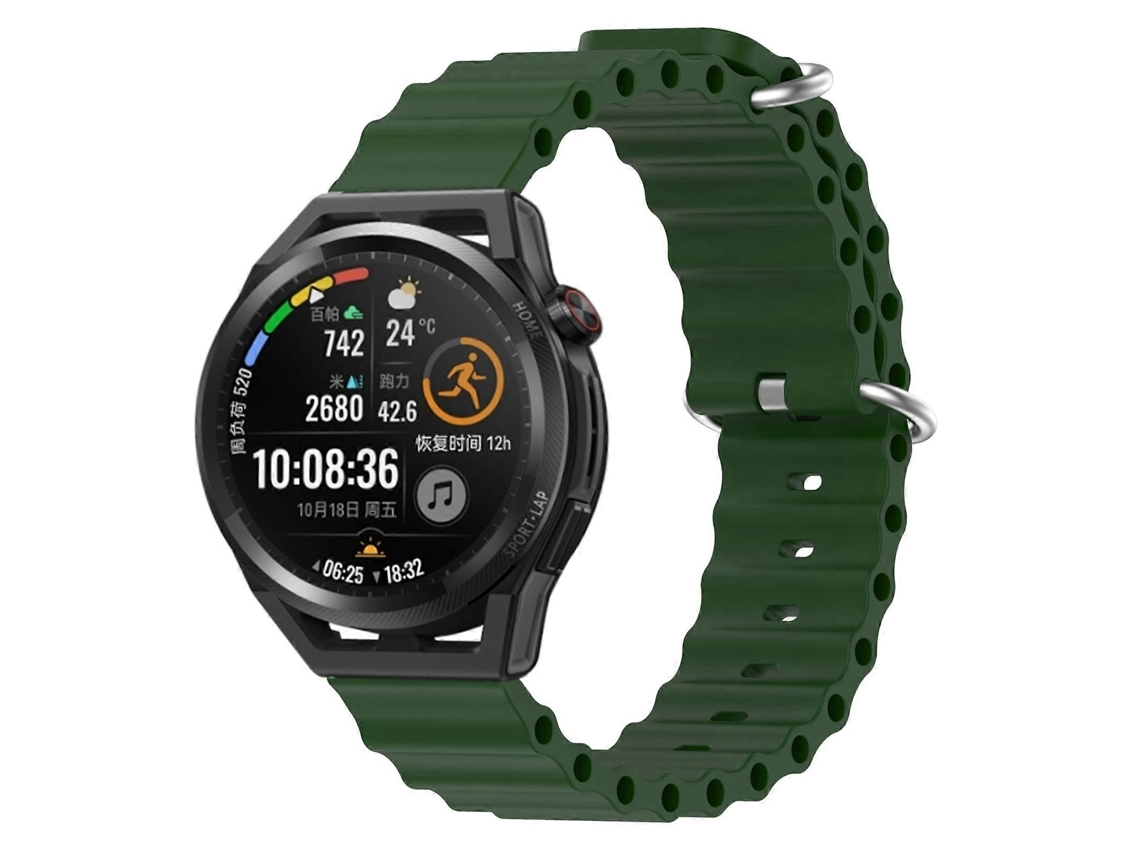 Pulseira De Silicone De Cor Sólida Estilo Oceano Para Huawei Watch Gt Runner 22mm