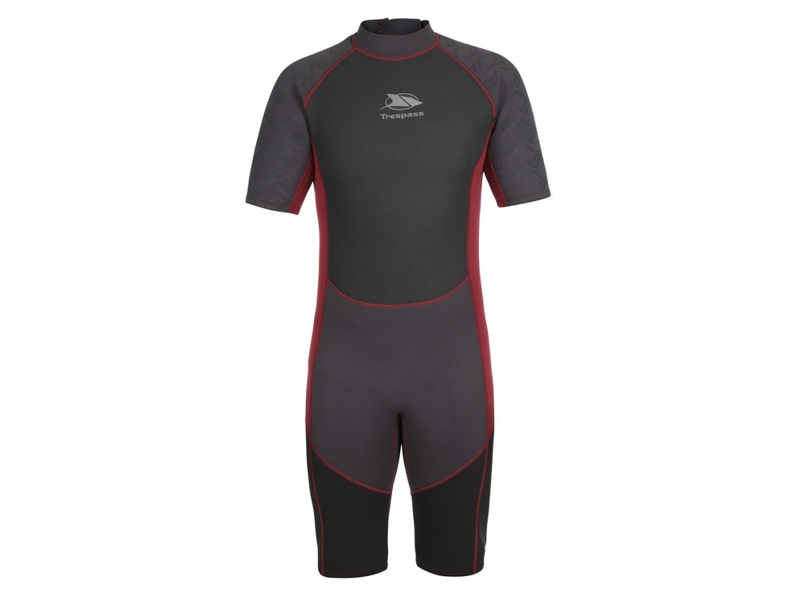 Fato Manga Curta Back Zip Argon Vermelho Xstrespass