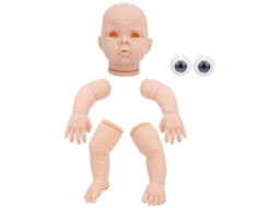 Ats kits de Bonecas Reborn Sem Pintura de 53,34 Centímetros, Peças Diy para Modelos de Bebê Reborn, Brinquedo