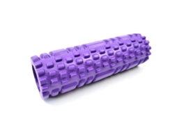 Conjunto 2 Blocos De Ioga Eva Com Alça Para Flexibilidade Postural 26 Cm Roxo