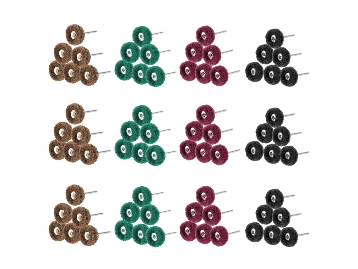 Conjunto De 80 Discos Polimento Abrasivos 25 Mm, Acessórios De Polimento Para Ferramentas Rotativas Dremel, Esponja De Limpeza E Mandril Metal, Yux