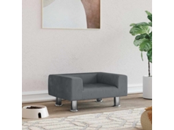 Vidaxl Cama 50x40x26,5 Cm Veludo Cinzento-escuro
