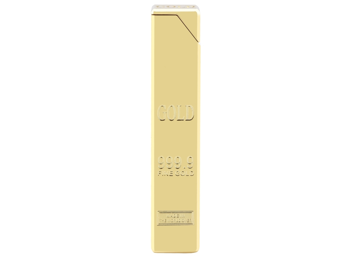 Isqueiro de metal, formato de lingote de ouro, estilo chique, presente, bar de cozinha