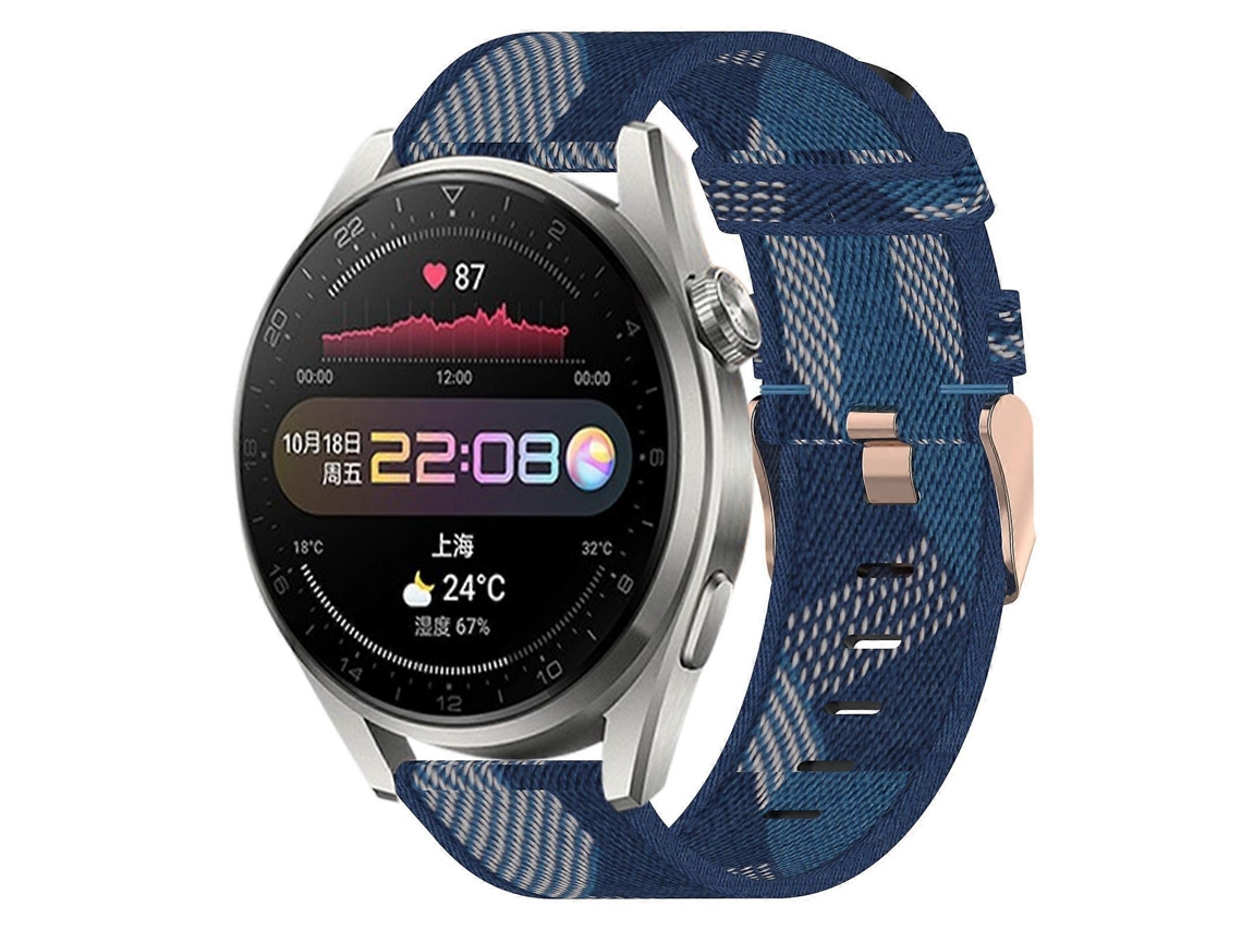 Pulseira De Nylon Trançado De 22 Mm Para Huawei Watch 3 Pro