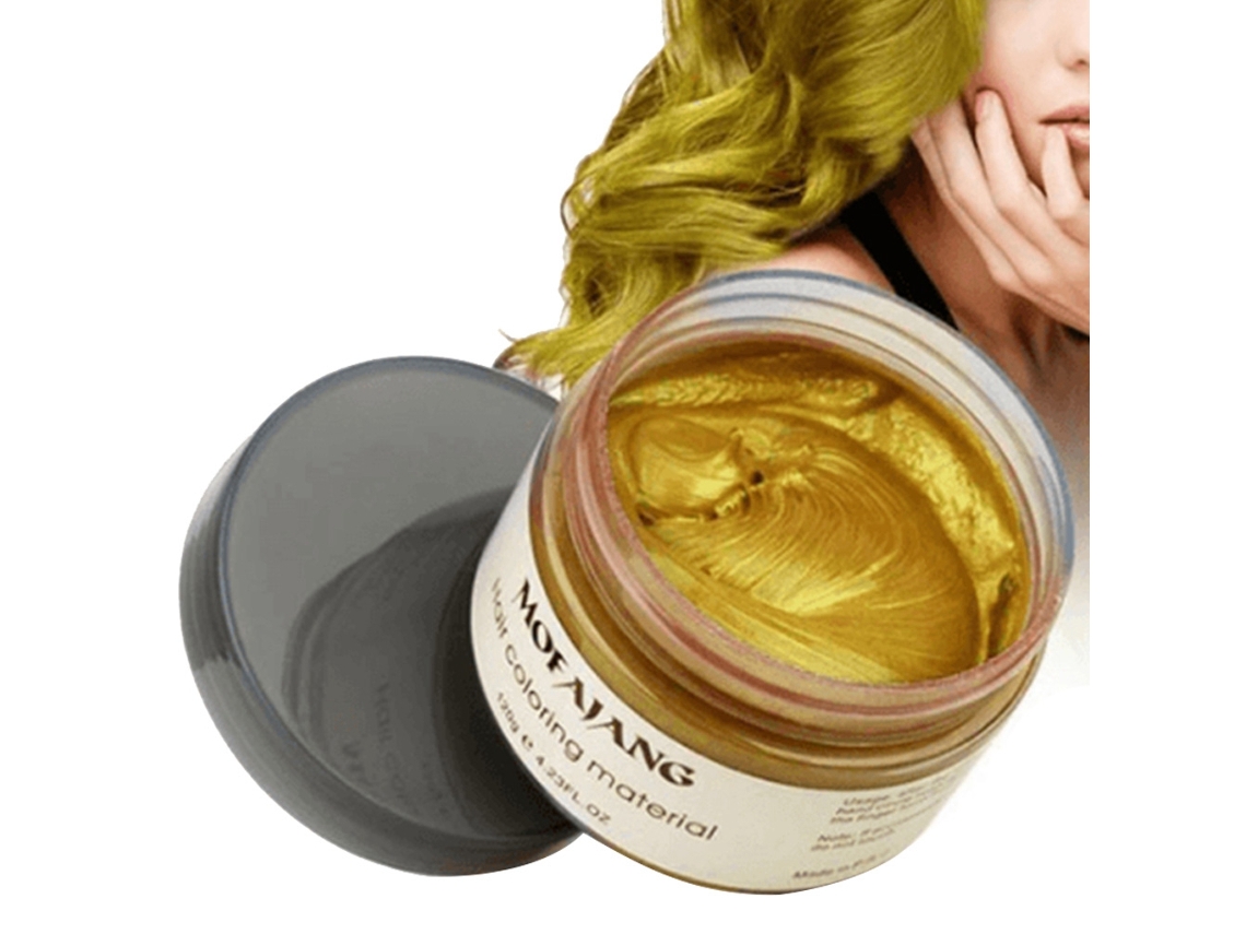 Creme De Colorir Cabelo Descartável Gold Para Mulheres E Homens - Cera De Tintura Portátil