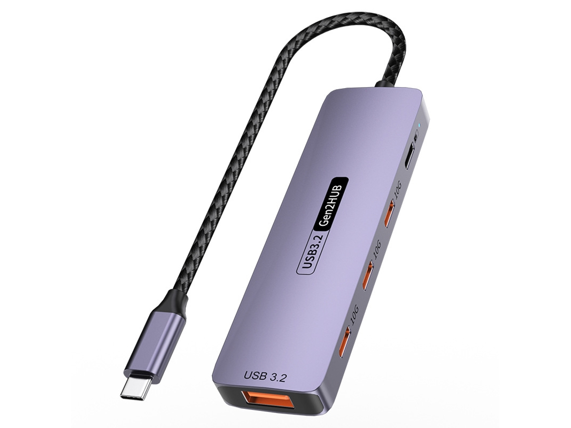 Yizhood Usb3.2 Gen2 Usb C 10gb Docking Station para PC Laptop Macbook Air/pro Iphone 15/15 Plus/15 Pro Max Samsung S24 S23 Cinza