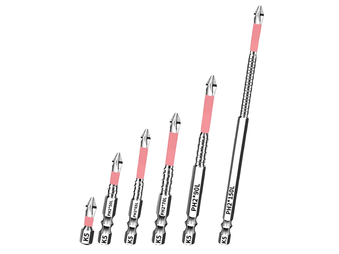 Conjunto De 6 Brocas Magnéticas Para Parafusadeira