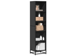 Vidaxl Estante 40x35x170,5 Cm Contraplacado Preto