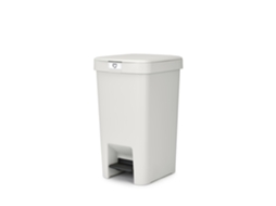 Balde Stepup Quadrado 16l Cinza Claro Brabantia