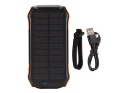 Batería externa solar de 16000 mAh con carga rápida QC3.0 y USB-C para camping | S/MARCA