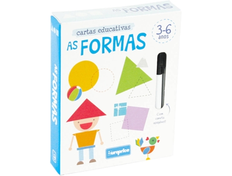 Cartas  Cartas Educativas - As Formas (Idade Mínima: 3 anos - 30 Peças)