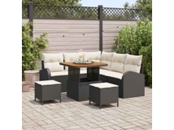 Vidaxl Conjunto De Sofá De Jardim 8 Unid. 7-número De Lugares