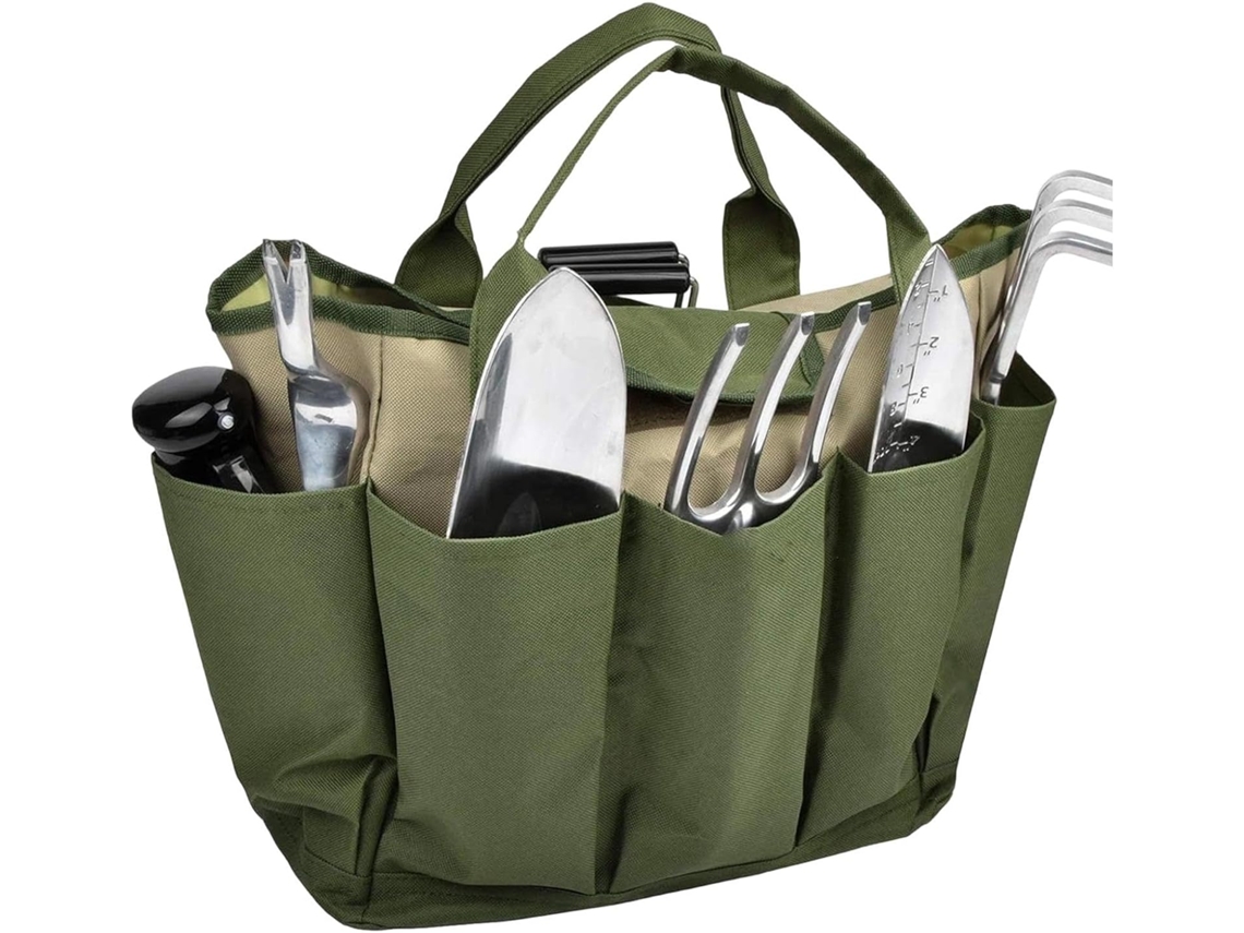 Bolsa Para Guardar Ferramentas De Jardinagem Com 8 Bolsos Laterais Impermeáveis |
