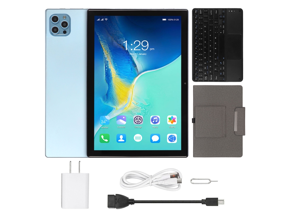 Tablet Android 12 De 10,1 Polegadas Com 5g, Wi Fi E Teclado Other
