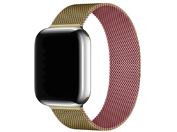 Bracelete Para Apple Watch 42/44/45/46/49mm Rosa Dourado Cuich