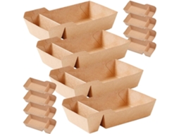 Caixas De Papel Galpada Para Salgadinhos E Aperitivos, 40-unidades, Design Dobrável E Aberto, Ideais Para Festas E
