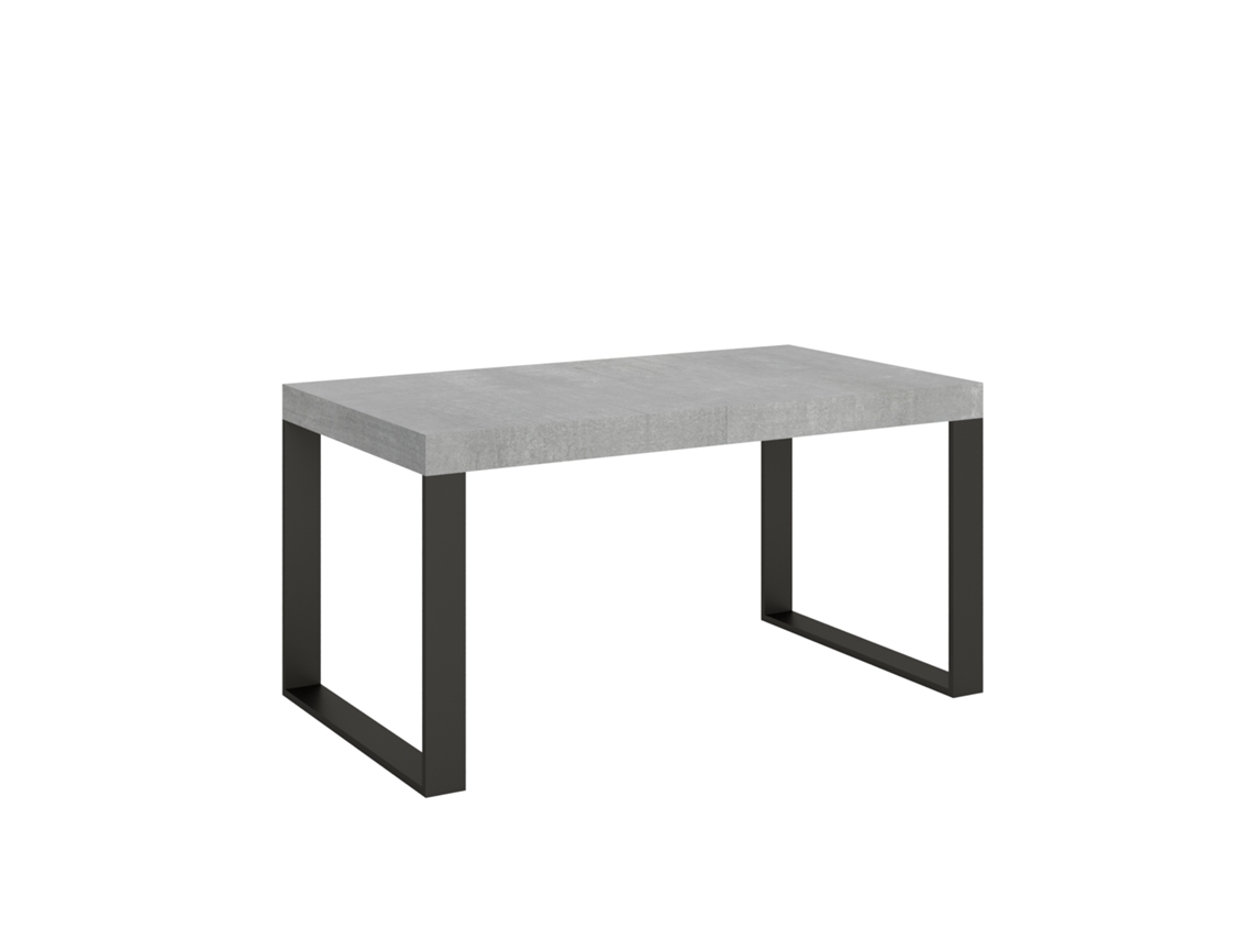 Mesa de Refeição ITAMOBY Tecno Premium (90x160/420 - Painéis em Melamina - Cimento)