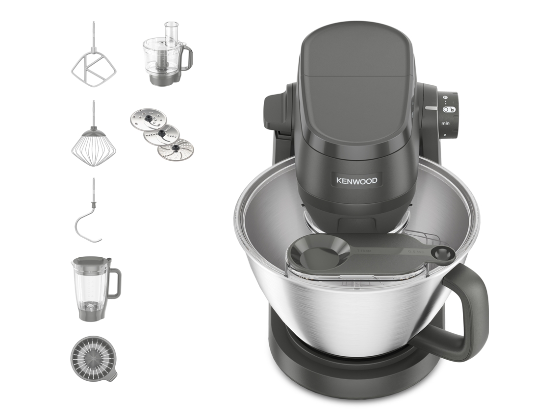  Robot de Cozinha KENWOOD Multi Tasker KHC30.050GY (4.3 L - 1000 W - 7 acessórios)