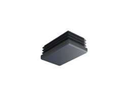 Saco Com 50 Saltos Retangulares De Plástico Preto 60x40mm Sumiplas