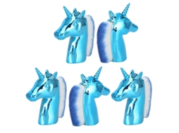 5pcs Pincel De Remoção De Poeira Para Unhas Moda Portátil Ferramenta De Manicure (azul Branco)