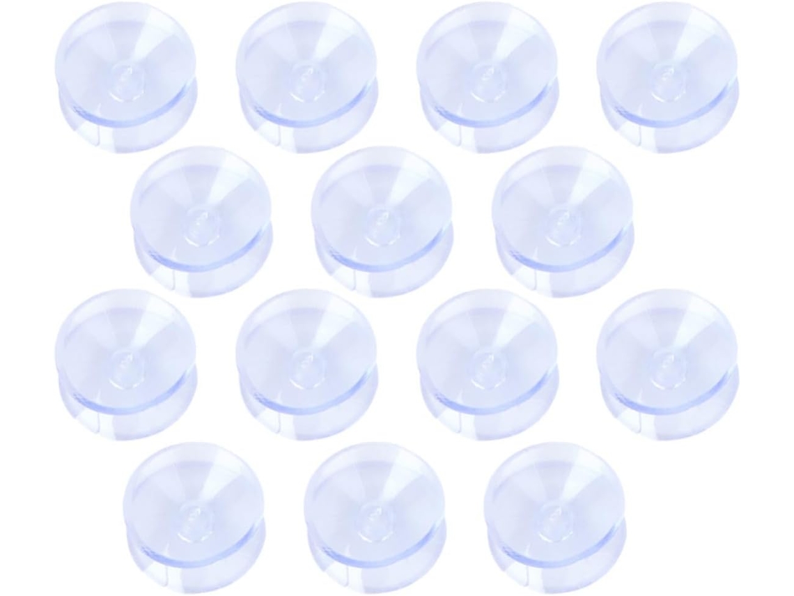 Nuobesty 48-protetores De Mesa Transparentes Antiderrapantes Para Mesas Vidro, Ventosas De Pvc, Proteção Invisível E