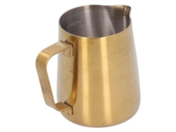 HURRISE Jarro de Leite Jarro para Espuma de Leite Jarro de Café em Aço Inoxidável Fabricante de Espuma para Latte Art Ouro Fosco (350ml) HURRISE