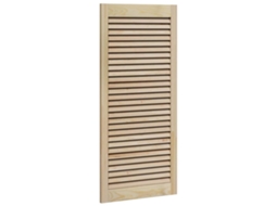 Conjunto 1 Porta De Armário Vidaxl Castanho Madeira De Pinho Maciça (49,5 X 2,1 X 110 Cm)
