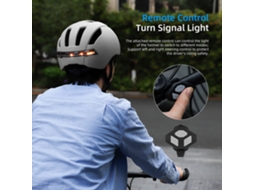 2026 casco de Ciclismo com Sinais de Giros Led Luz Dianteira e Traseira Controle Remoto Impermeável para Homem Mulher Bicicleta Patinete Elétrico