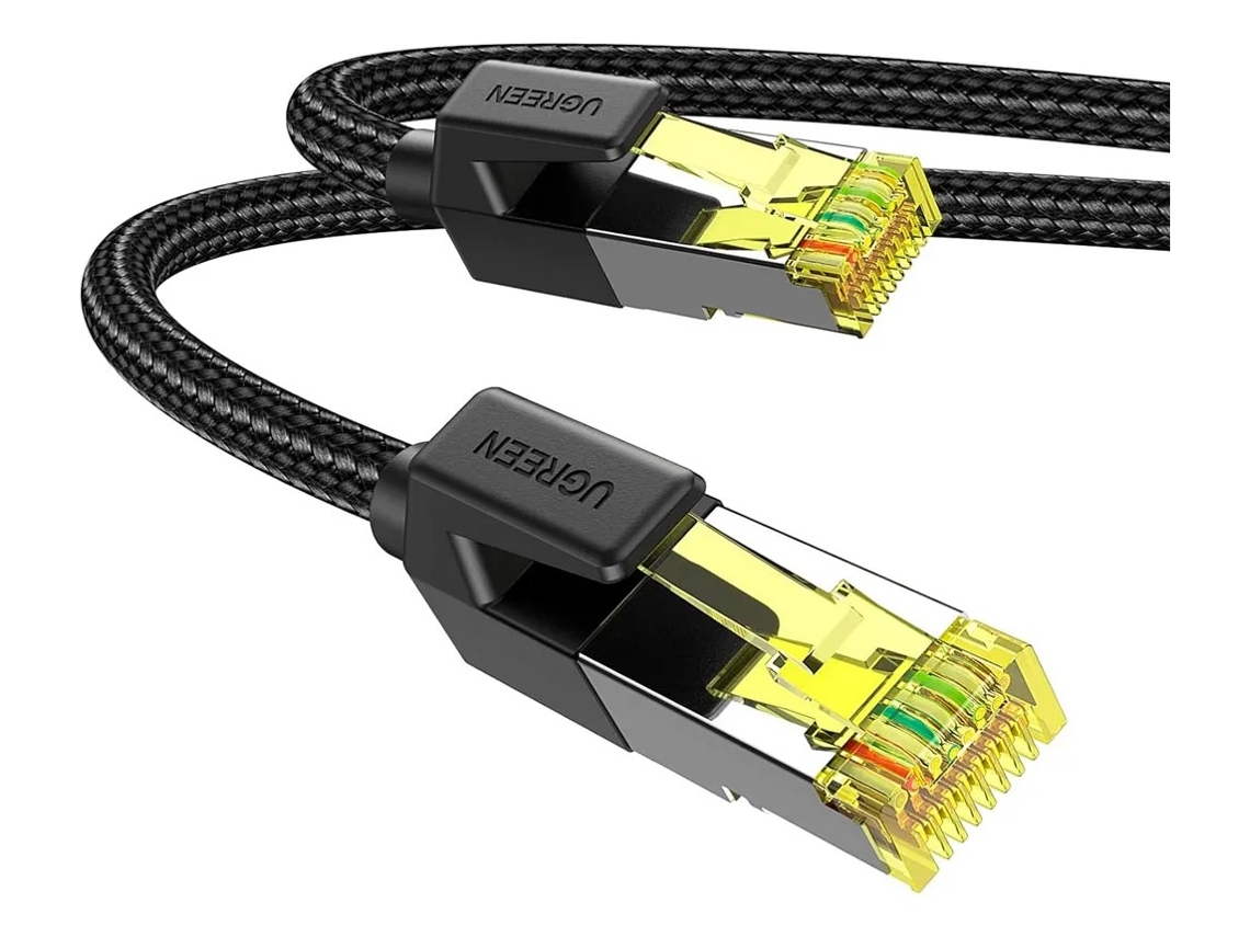 Lurelia Cabo Ethernet Cat7 F/ftp 3 M Preto Rj45, Ligação Rj45 Para Rede Lan