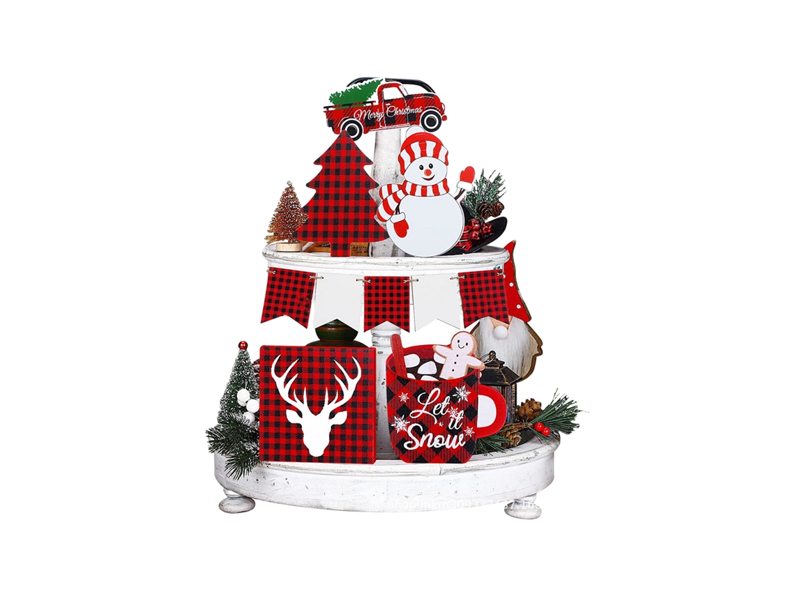Ornamentos De Natal Temáticos Em Madeira