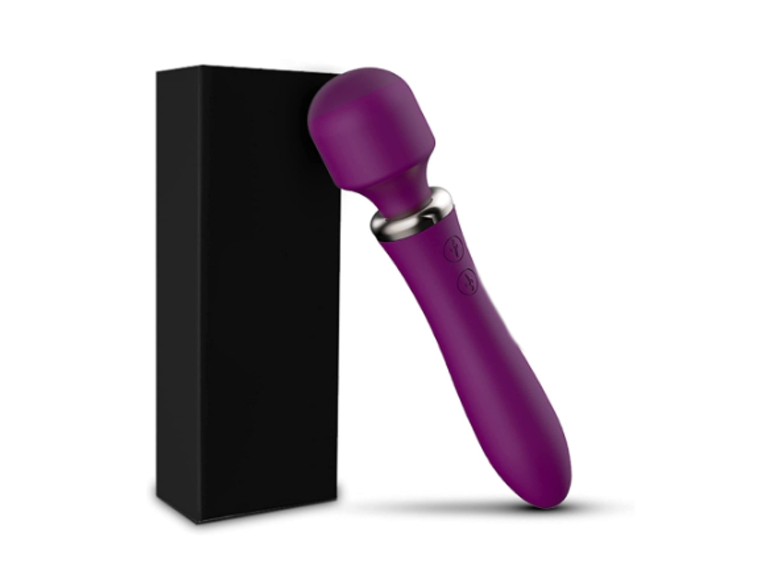 Massageador Corporal - Massageador De Varinha Sem Fio, Amigável Para A Pele, Bateria De Longa Duração - Roxo