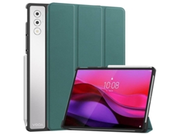 Capa Compatível Com Lenovo Yoga Pad Pro 12.7", Capa Rígida Ultrafina Em Pele Pu. Verde Hexinyigjly