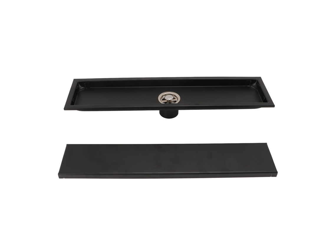 Ralo Linear De Parede Invisível Aço Inoxidável 304 Com Bloqueio De Odores Para Banheiro