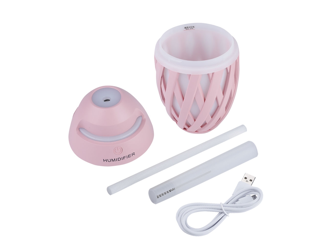 Umidificador Spray Rosa Luz Colorida LAXISCREED