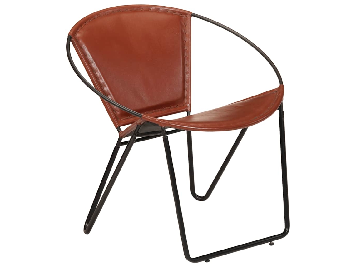 Chair, Chairs Vidaxl Marrom Couro