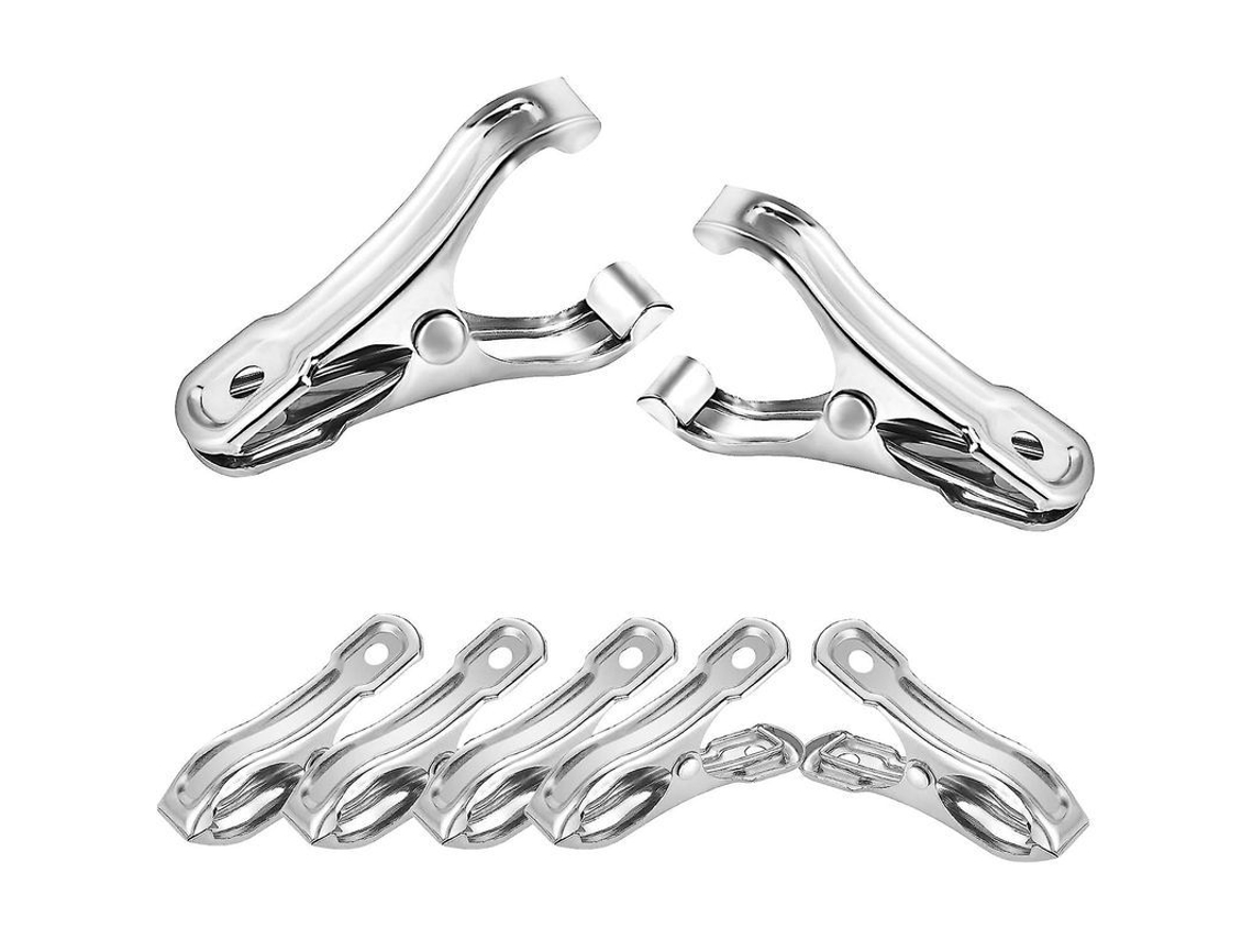 Clips De Jardinagem Samhopo De Aço Inoxidável 80pcs - Forte, Versátil E Durável Para Estufas, Tapetes E Mais
