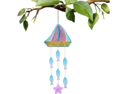 Sinos de Vento para Exterior Enfeites Sino em Vitral Estrela do Mar e Tartaruga Decora Es Ornamentos Jardim P Tio VAYOTOY