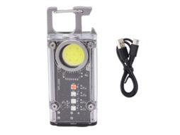 Mini Luz de Trabalho Cob Portátil Recarregável 8 Modos Gancho Magnético Abridor de Garrafas | S/MARCA