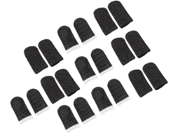 Capas Para Jogos Resistentes Ao Suor Em Nylon E Fibra Prateada, Design Elástico, 10 Pares Para Acessórios De Jogos E