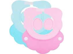 Visor De Baño Para Bebé Ajustable, Capa De Ducha De Silicona Tpe Impermeable Para Niños Y Adultos, Rosa