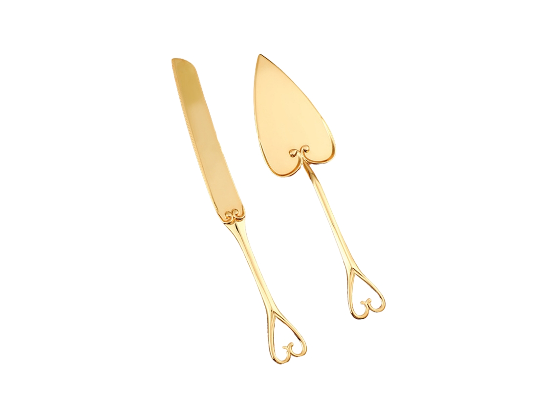 Laxiscreed Conjunto De Espátulas Vintage Em Ouro Para Bolos E Refeições