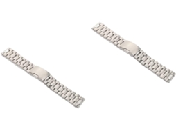 2 Pulseiras De Aço Inoxidável Com Encaixe Perfeito E Extremidades