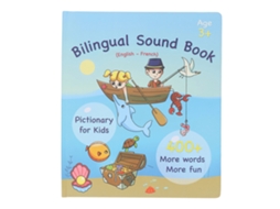 Livro Interativo Bilíngue Francês-inglês Com Som Para Crianças, Brinquedo Educativo Inteligente Para Casa
